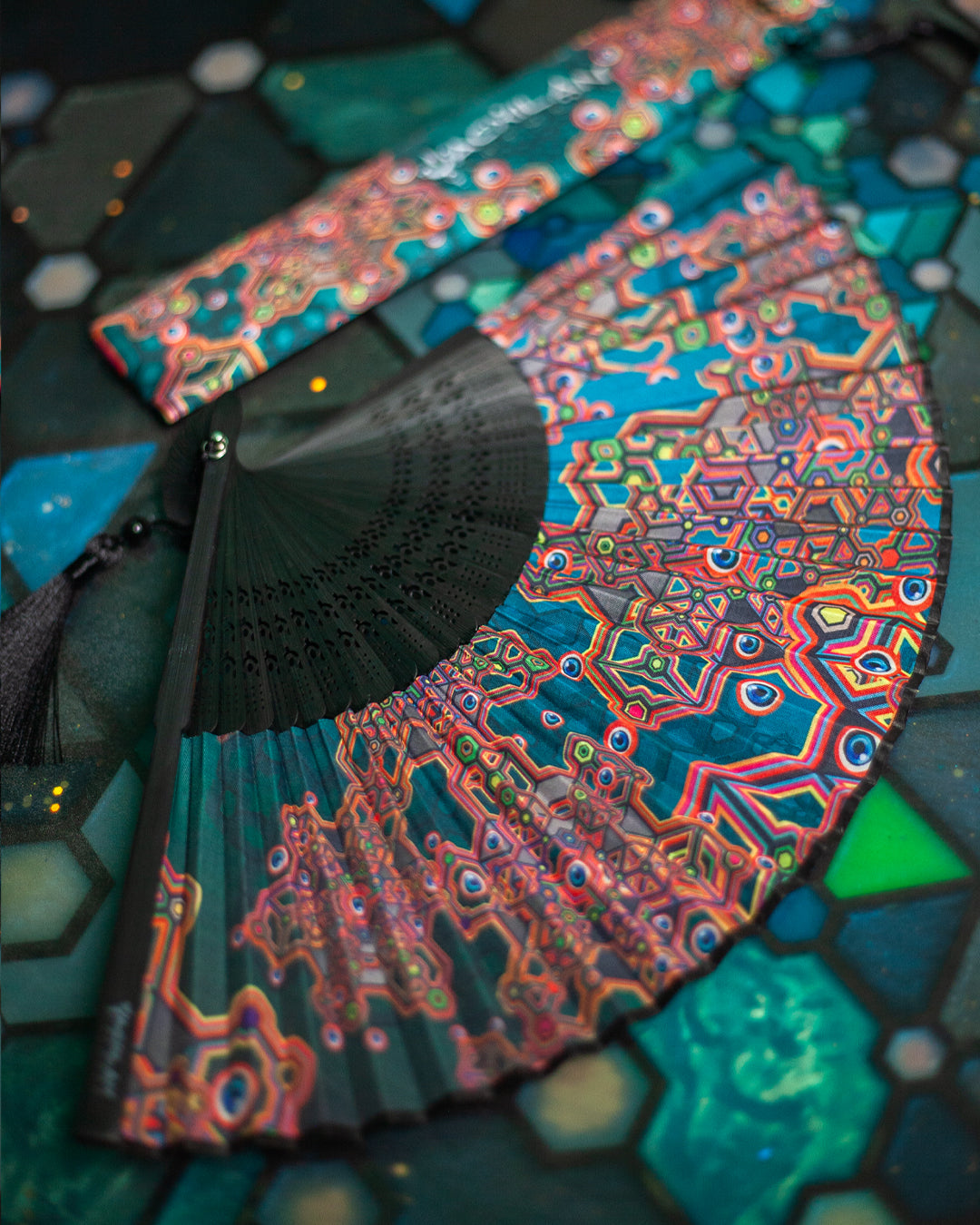 Hand Fan / Bamboo - ATLANTHEON Black